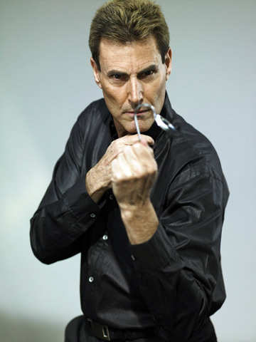 Uri Geller, Israeli psychic renowned for his abilities to bend metal objects by stroking or looking at them, and to stop watches or make them run faster.